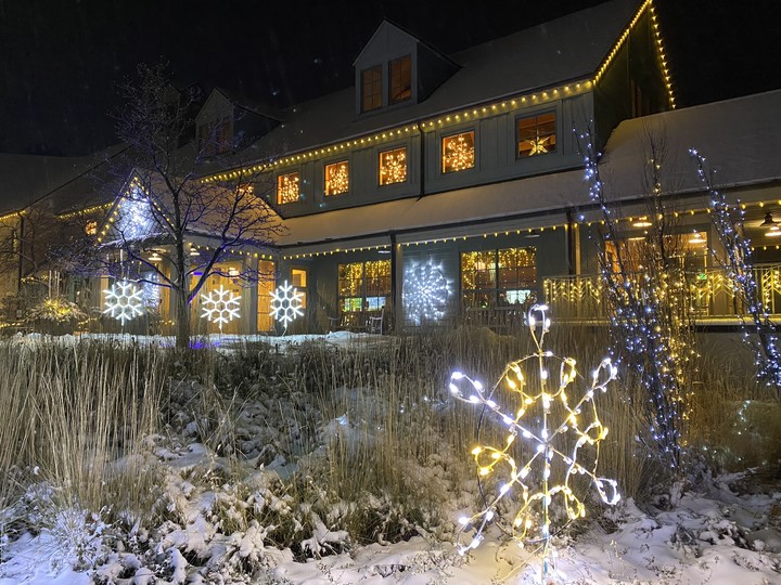 Winter lights on the Dahlberg Terrace